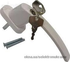 Ручка алюминиевая. 8-ми позиционная з замком, 